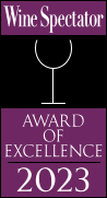 wine spectator award of excellence
